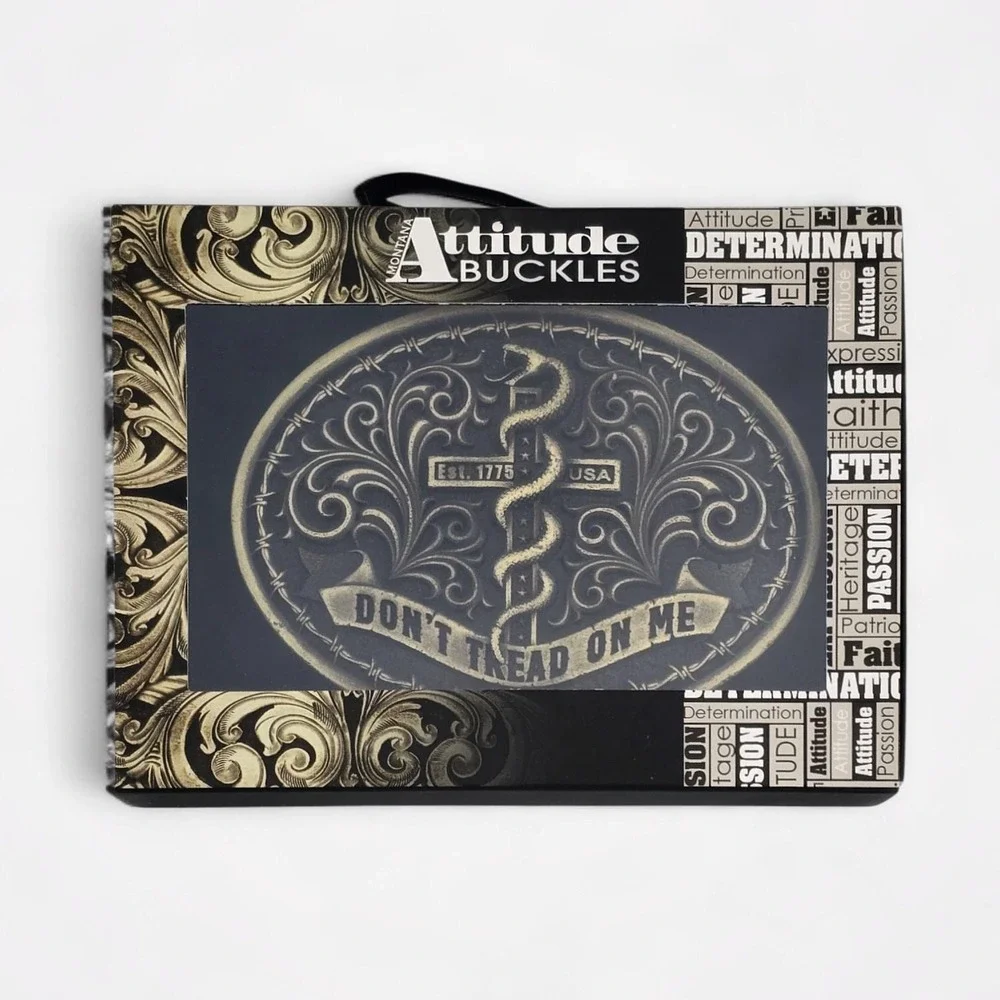 Montana Silversmiths Patriots Faith Gadsden Belt Buckle Retail $45 -‎ NEW